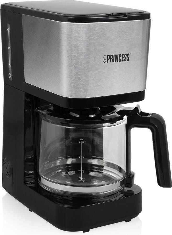 Princess 246031 Compact 12 Filter-koffiezetapparaat Zwart 1.25 liter