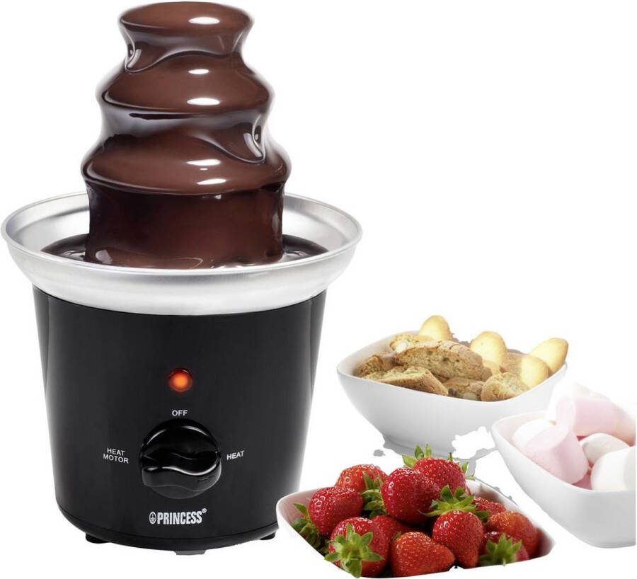 Princess 292994 Chocoladefontein – Chocolade fondue 3 Lagen – Warmhoudfunctie