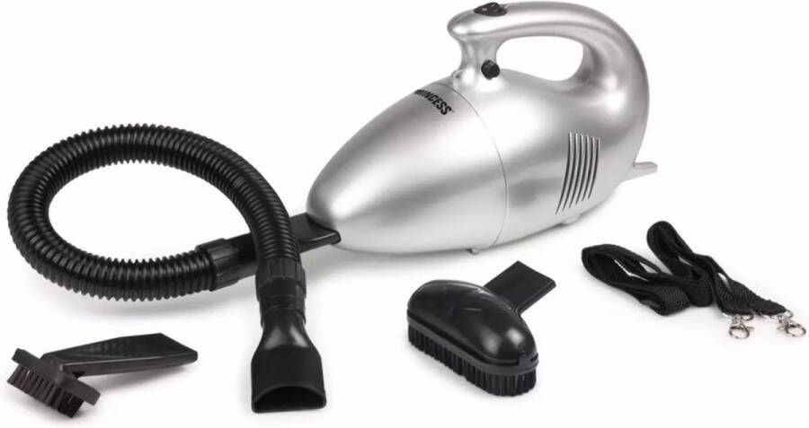 Princess 332757 Turbo Tiger Compact – Handstofzuiger – Kruimeldief Voor in huis de auto of de caravan Compacte stofzuiger Camping Extra lang snoer