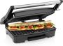 Princess Contact Grill compact 117501 – Tosti apparaat Panini grill Bakoppervlak van 23 x 15 cm – Vetopvangbak RVS Design -750 Watt - Thumbnail 1