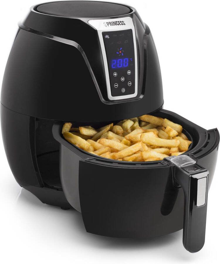 Princess Digitale Airfryer XL 182021 Heteluchtfriteuse 3.2 liter 8 voorgeprogrammeerde programma s Inclusief grillrek Zwart