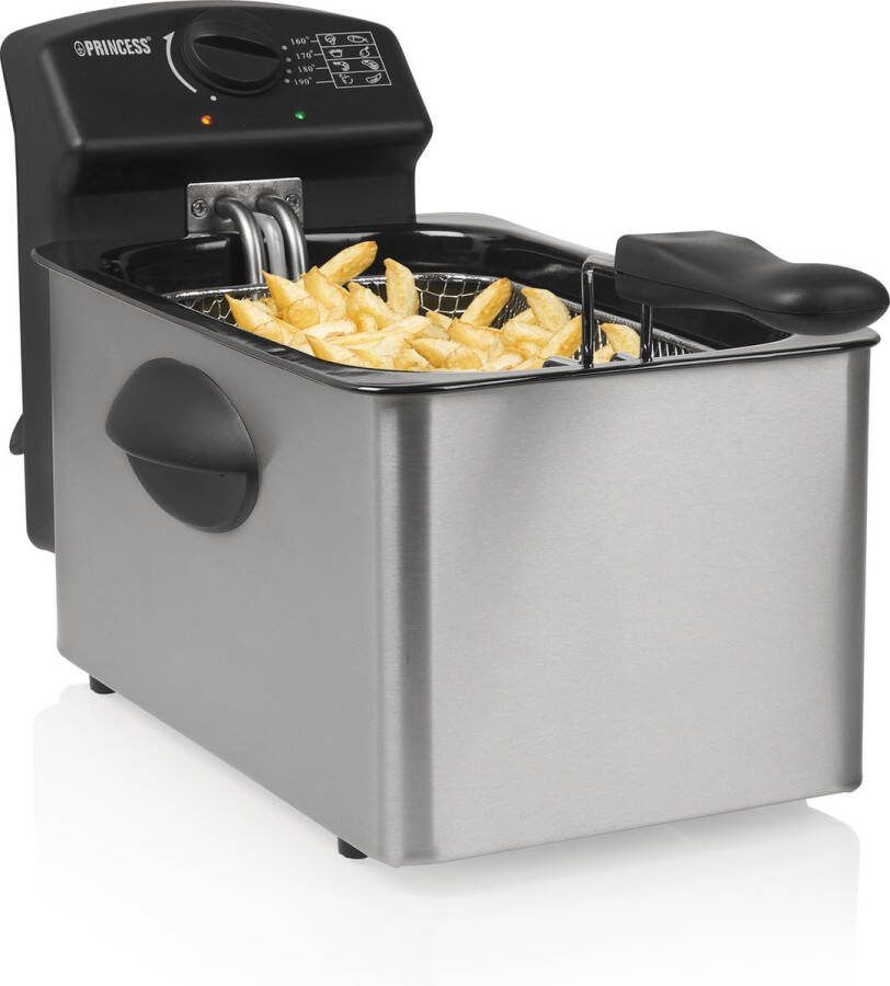 Princess Friteuse 182642 4 Liter Frituurpan Koude zone 2000 Watt