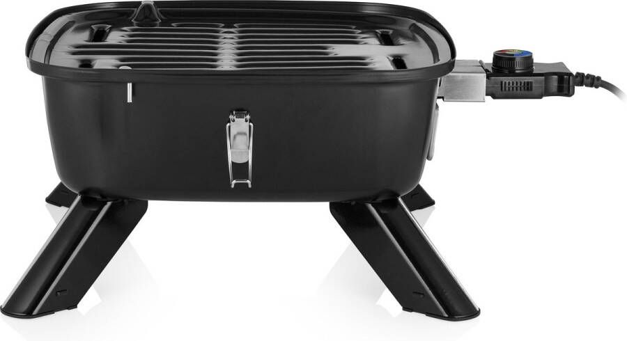 Princess Houtskool BBQ 112256 Hybride barbecue Elektrische barbecue Met thermometer Elektrische BBQ Tafelmodel Gebruik elektrisch of met kolen – Inclusief deksel 2000W bbq accesoires