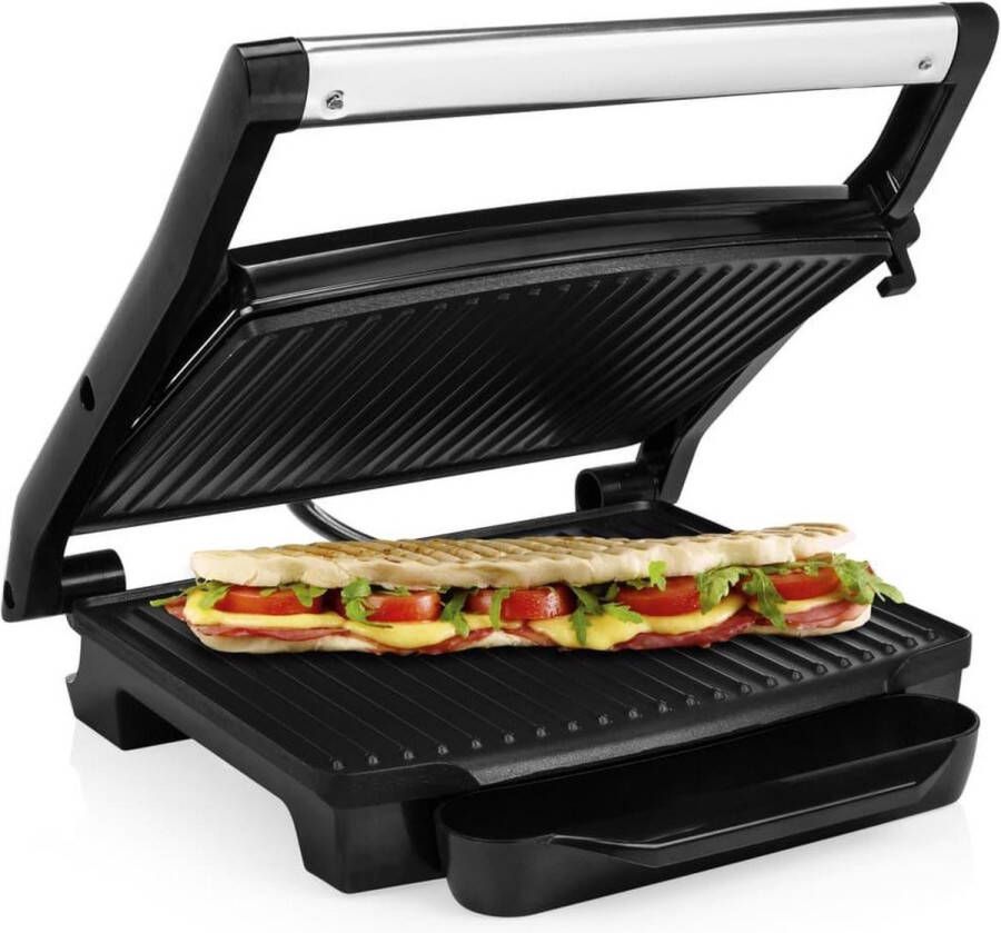 Princess Panini Grill 112415 – Contactgrill groot 30 x 24cm Tosti apparaat Grill apparaat Zwevend bovendeksel – Verticaal opbergbaar - Foto 2