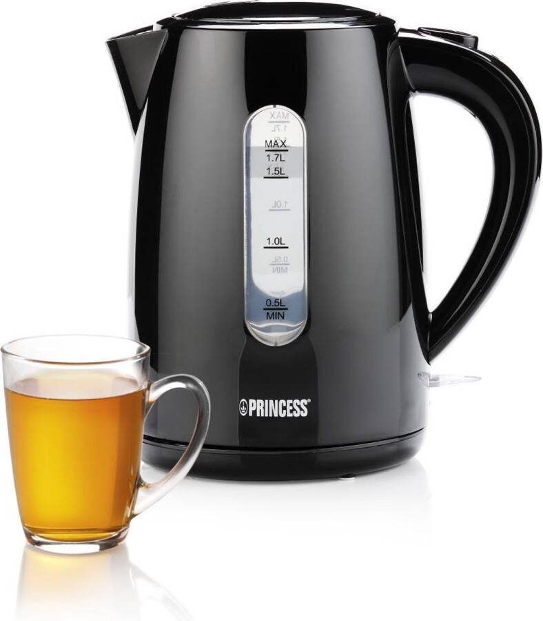 Princess Waterkoker 236017 1.7 Liter 360° draaibaar 2200W Zwart