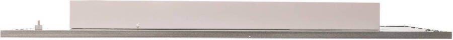 PRIOS LED paneel 1licht Kunststof aluminium H: 5.2 cm wit zilver Inclusief lichtbron