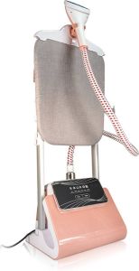 Priston Kledingstomer stoomapparaat kleding- met strijkplank en standaard- Wit Roze 2.5L watertank