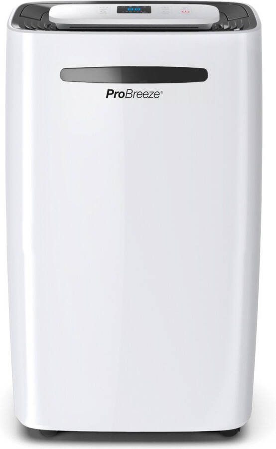 Pro Breeze 20L dag Luchtontvochtiger – Digitale Vochtigheidsweergave Slaapmodus Wasdroogfunctie met Continue Afvoerslang en 24-uurs timer 5.5L Tank Verwijderd Schimmel Damp en Vocht Dehumidifier voor Thuis Garage en Kelder