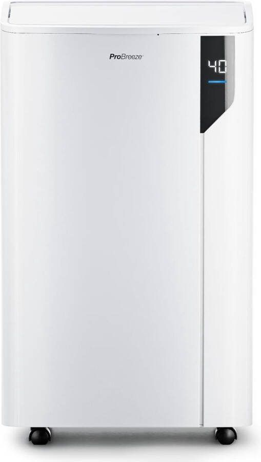 Pro Breeze 20L dag Luchtontvochtiger – Wasdroogfunctie Grote 5.5L Tank en Energiezuinig Vochtigheidssensor en -indicator Koolstoffilter Verwijderd Schimmel Damp en Vocht – Dehumidifier voor Thuis Garage Kelder of Slaapkamer – Incl Afvoerslang