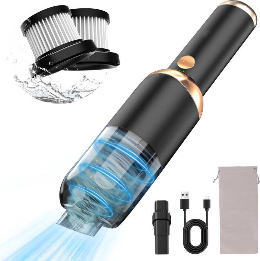 PRO Business Handstofzuiger Autostofzuiger 3-In-1 Mini Stofzuiger Oplaadbare Accu Stofzuiger Draagbaar En Draadloos Luchtblazer