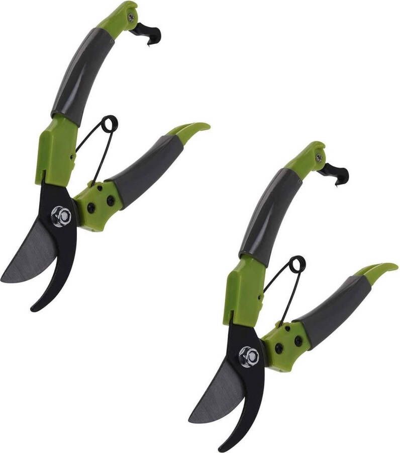 Pro Garden 2 stuks Snoeischaar 20 Cm Staal Groen. Takken knipper