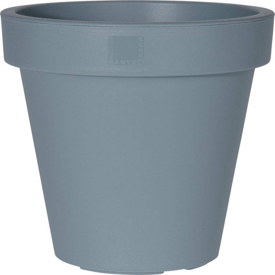 Pro Garden Plantenpot bloempot Botanic Tuin buiten kunststof blauw Dia 20 cm rond