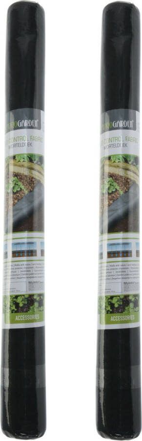 Pro Garden Gronddoek worteldoek 2x anti onkruid tuin 150 x 700 cm zwart moestuin artikelen