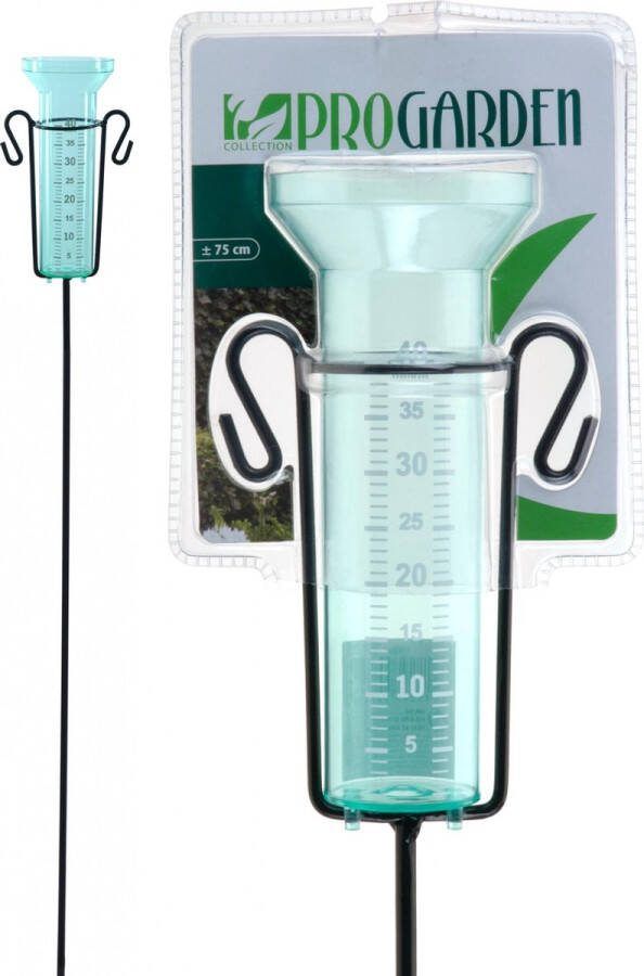 Pro Garden Oh My Home Regenmeter 75cm Groen-Zwart Perfect voor de Tuin