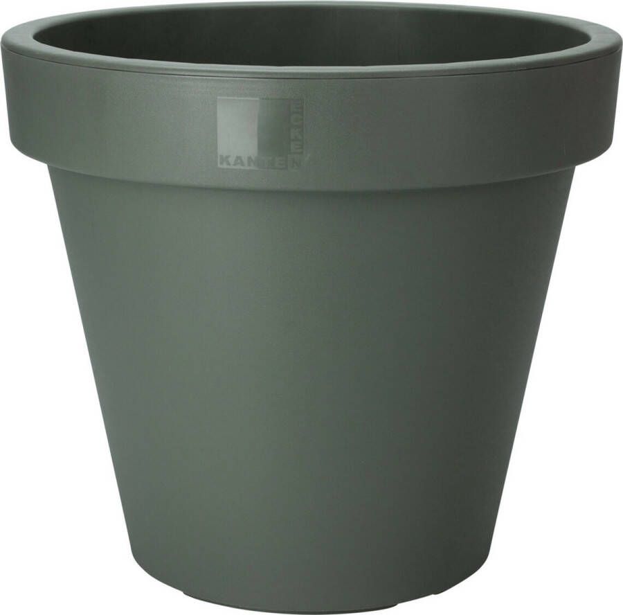 Pro Garden Plantenpot bloempot Botanic Tuin buiten kunststof donkergroen Dia 50 cm rond