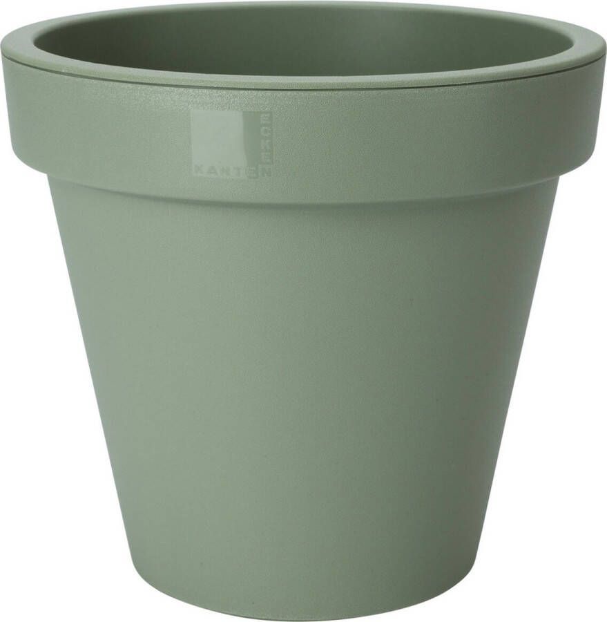 Pro Garden Plantenpot bloempot Botanic Tuin buiten kunststof groen Dia 30 cm rond