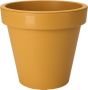 Pro Garden Plantenpot bloempot Botanic Tuin buiten kunststof okergeel Dia 20 cm rond - Thumbnail 1