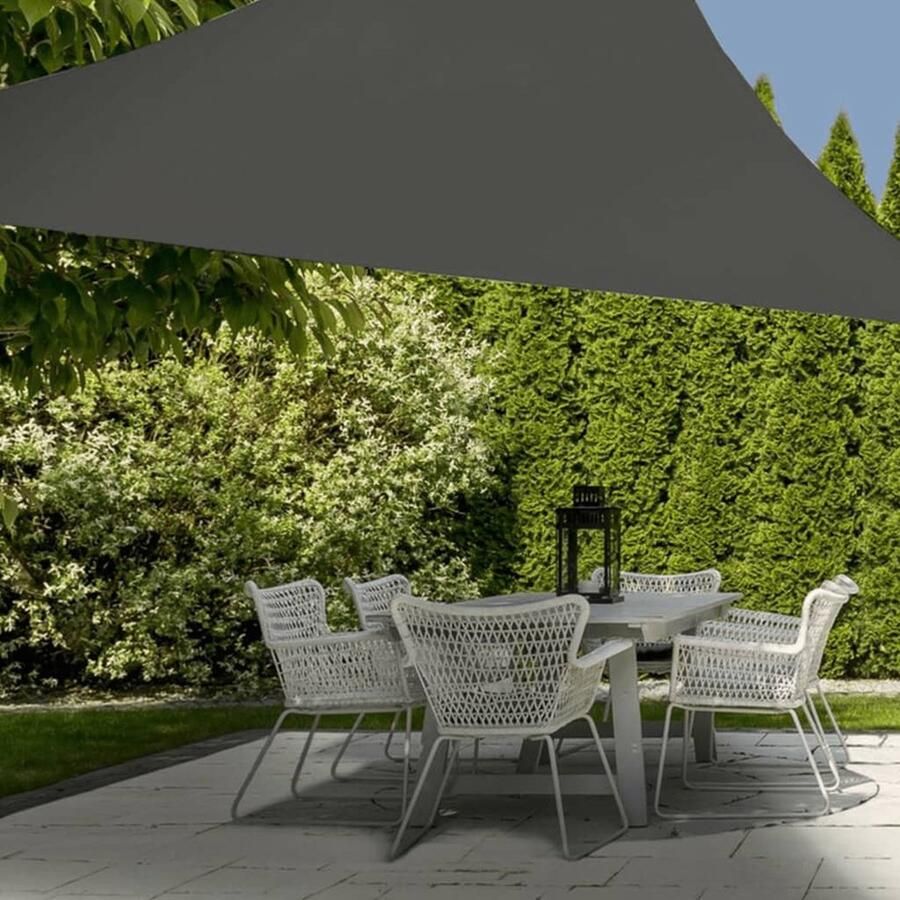 Pro Garden ProGarden Schaduwdoek driehoek 3 6x3 6 m grijs