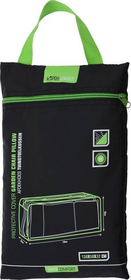 COVER UP HOC Opberghoes Tuinkussens Waterdicht 125x32x50 cm (LxBxH) met handvatten Grote Stevige Kussentas waterdicht