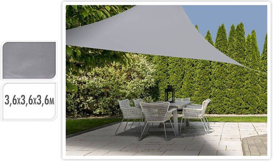 Pro Garden ProGarden Schaduwdoek driehoek 3 6x3 6 m grijs