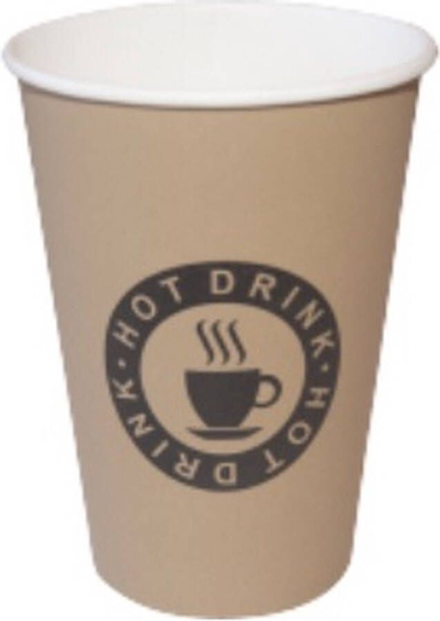 Pro Koffiebeker hot drink 150 ml Ø 70mm bruin karton