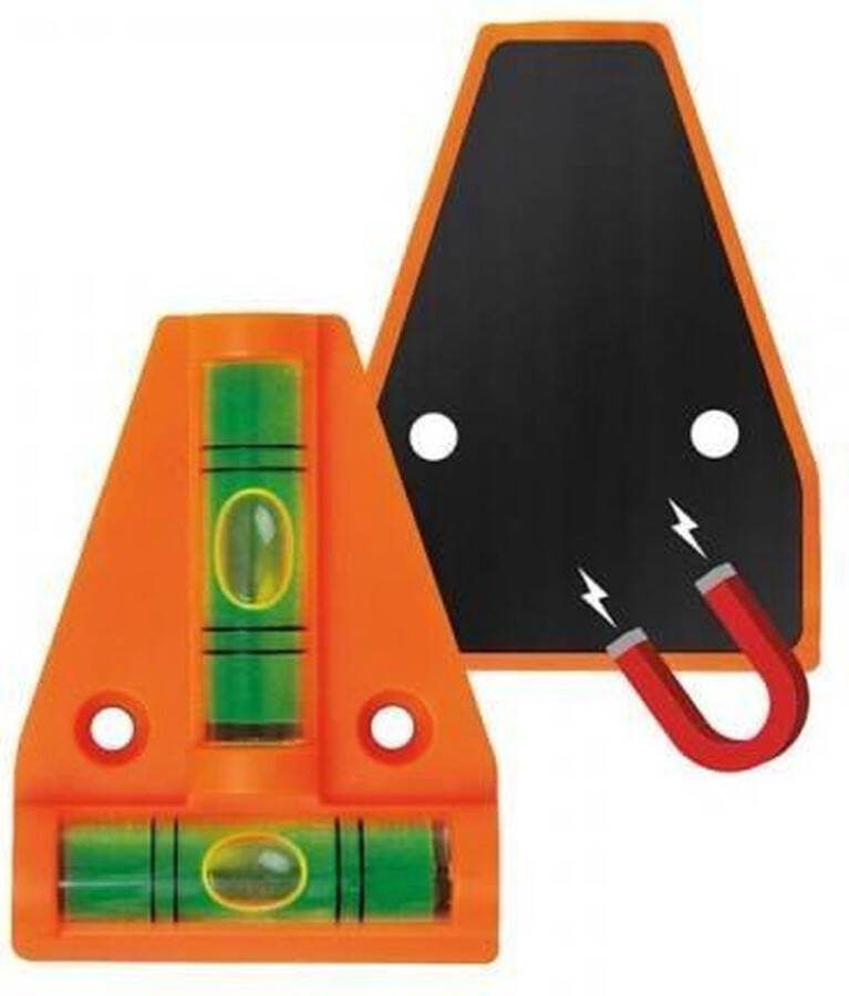 ProPlus Waterpas pyramide met magneet Dubbele waterpas 58 x 44 mm Voor caravan en camper