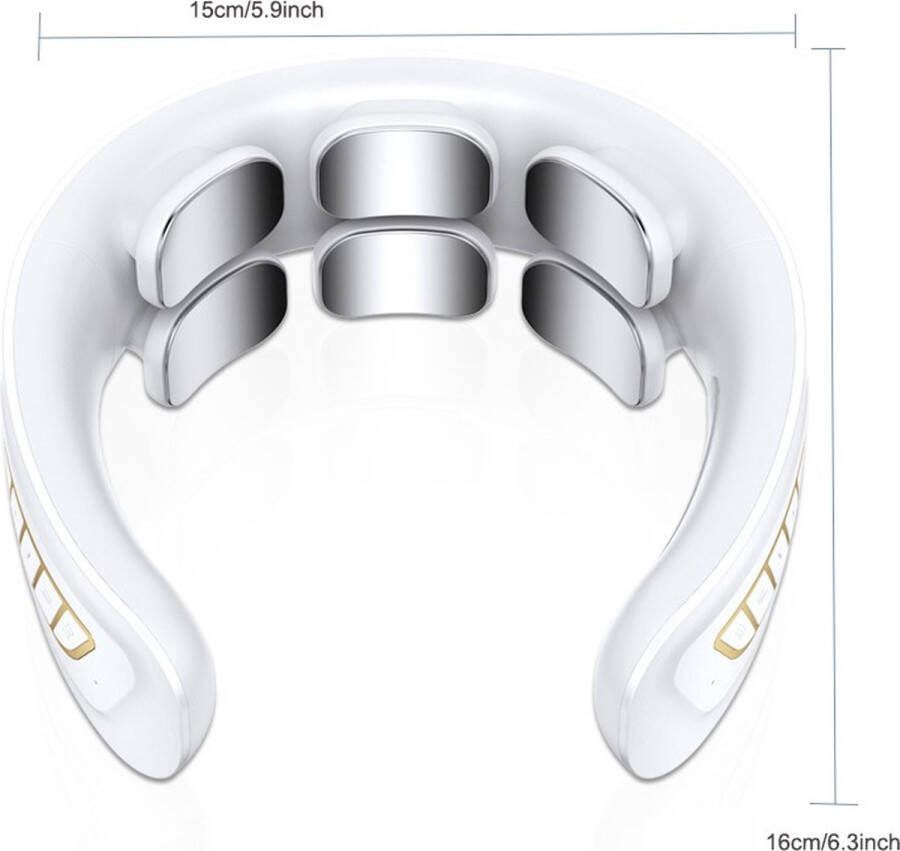 Pro Vitalia Slim Nekmassage Apparaat Verlichting van Spanning en Pijn Relax Ontspan Draagbaar Compact