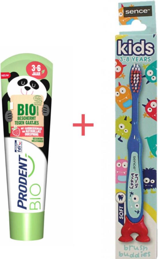 Prodent Bio Tandpasta (3-6 jaar) + Tandenborstel Soft
