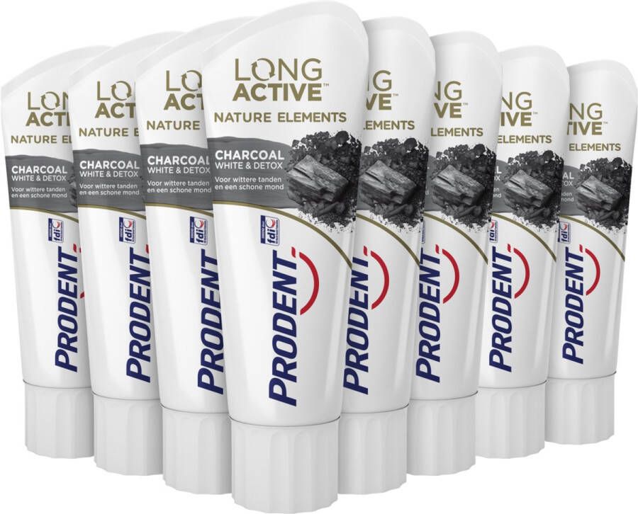 Prodent Charcoal Whitening & Detox Tandpasta 12 x 75 ml Voordeelverpakking