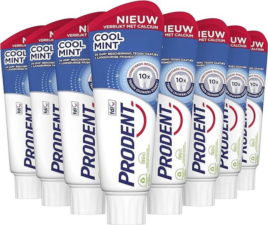 Prodent Cool Mint Tandpasta 12 x 75 ml Voordeelverpakking