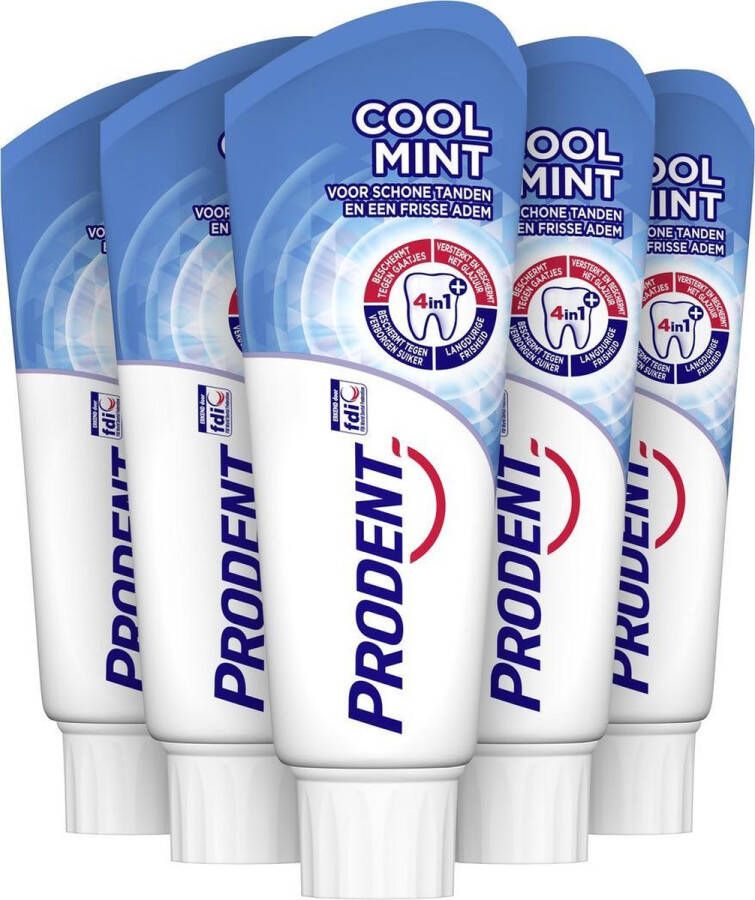 Prodent Coolmint Tandenpasta 5 x 75 ml Voordeelverpakking