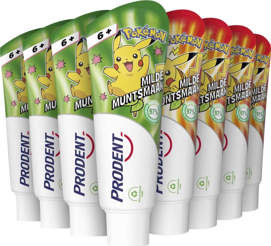 Prodent Kids 6+ jaar Pokémon tandpasta 12 x 75 ml voordeelverpakking