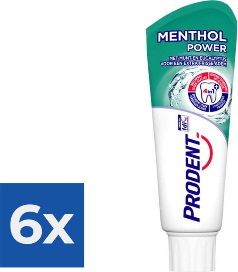 Prodent Menthol Power 75 ml Voordeelverpakking 6 stuks