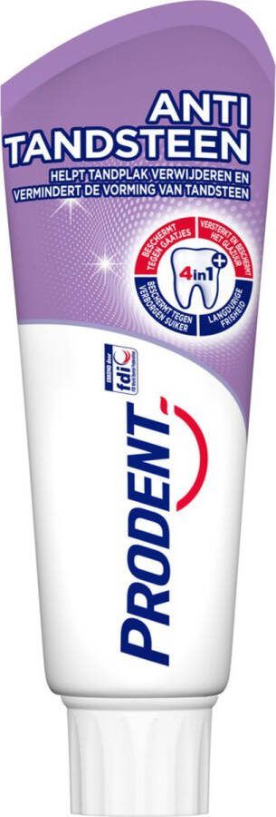 Prodent Tandpasta Anti Tandsteen 6 x 75 ml