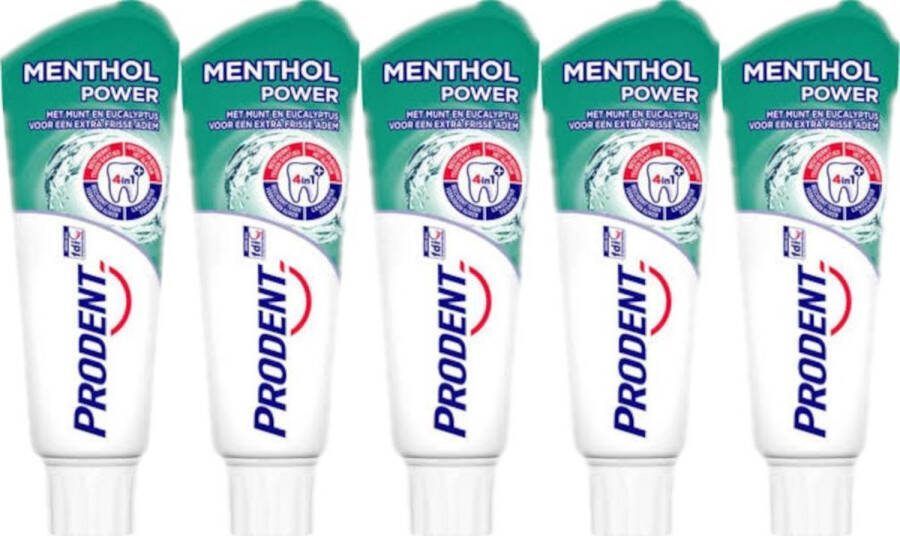 Prodent Tandpasta Menthol Power Voordeelverpakking 5 x 75 ml