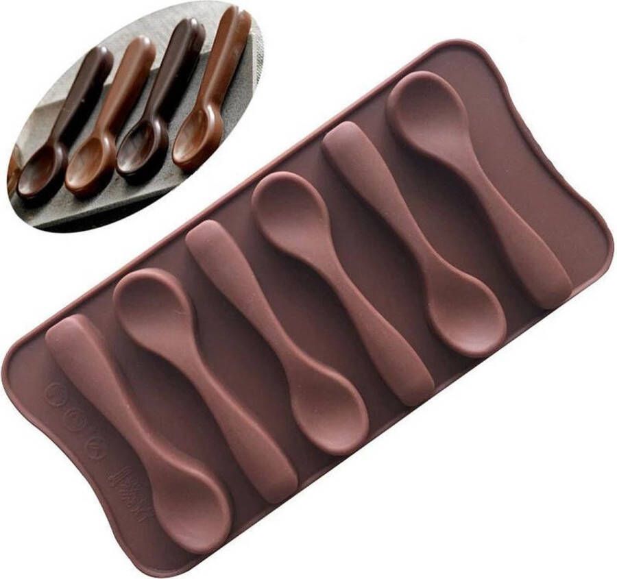 ProductGoods Goods Siliconen Chocoladevorm Lepel Lepeltjes Fondant Bonbonvorm Ijsblokjesvorm