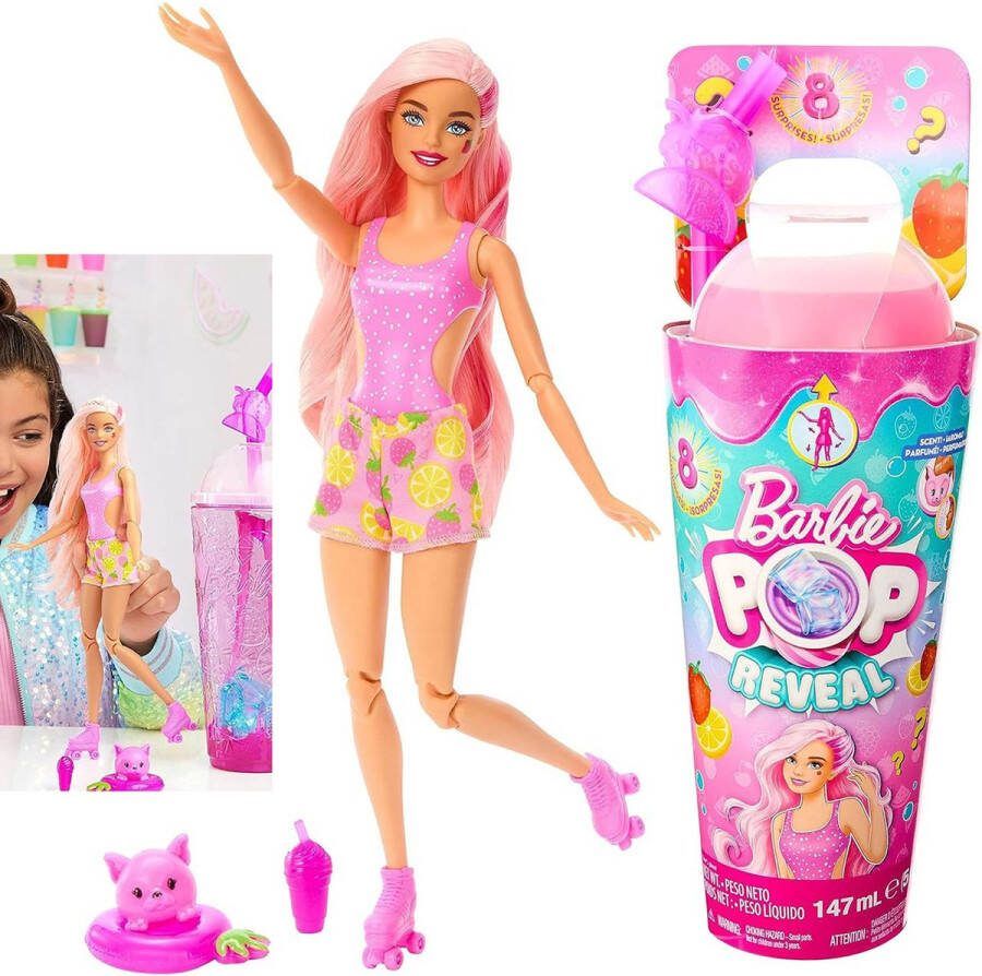 PRODUKT Barbie Pop Reveal Aardbeienlimonade Pop Fruit Juice Serie