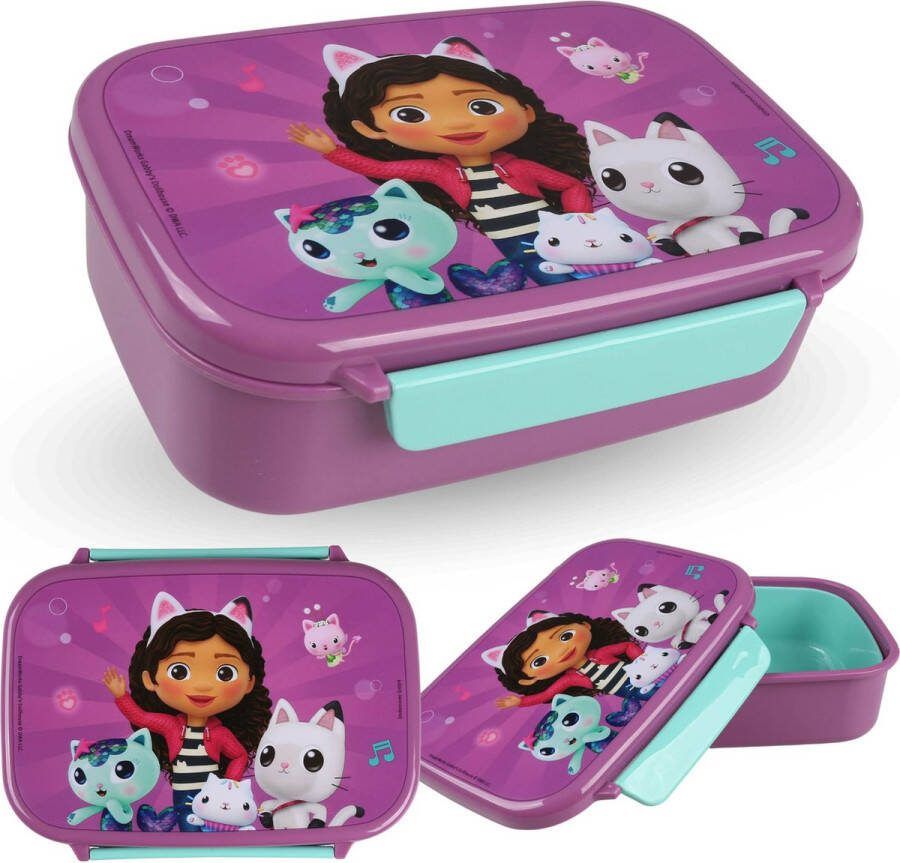 PRODUKT Gabby's Dollhouse Broodtrommel met Uitneembare Inzet Schoollunchbox
