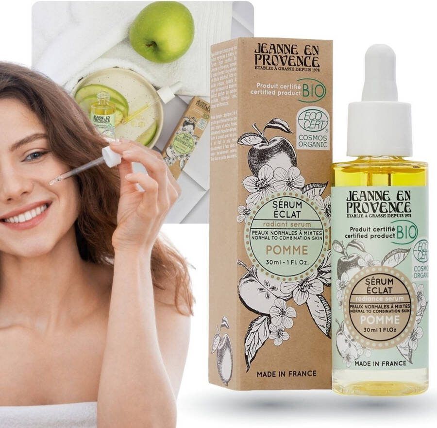 PRODUKT Jeanne en Provence Appel Verhelderend Gezichtsserum BIO 30 ml