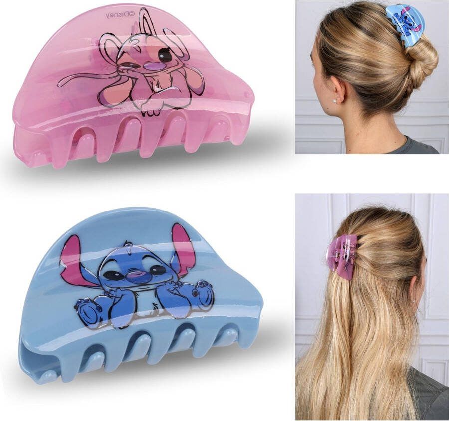 PRODUKT Stitch en Angel Disney plastic haarklemmen 2 stuks