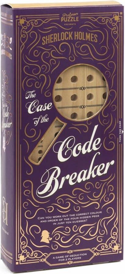 SpellenRijk Professor Puzzle denkspel The case of the code breaker hout