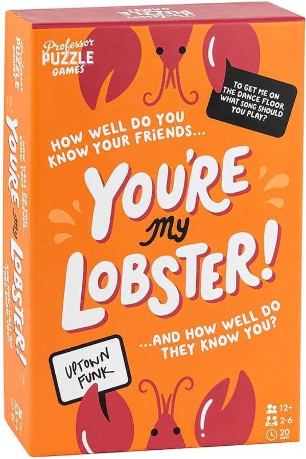 Professor Puzzle You're My Lobster Kaartspel Engelstalig