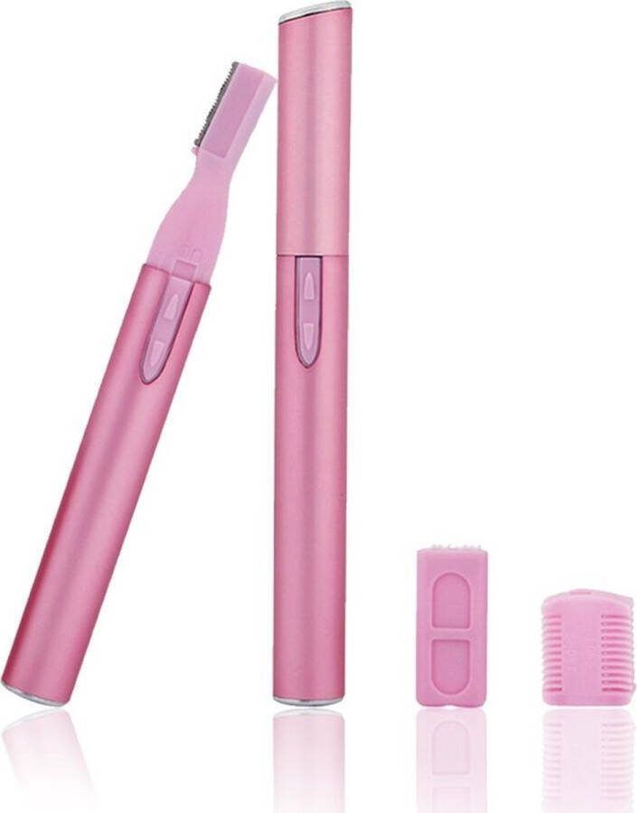 Profi Tech Professionele Elektrische Wenkbrauwtrimmer Roze
