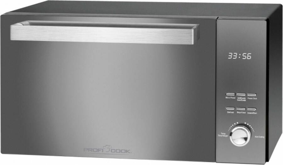ProfiCook PC-MWG 1204 Aanrecht Grill-magnetron 23 l 800 W Ingebouwd display Knoppen Draaiknop