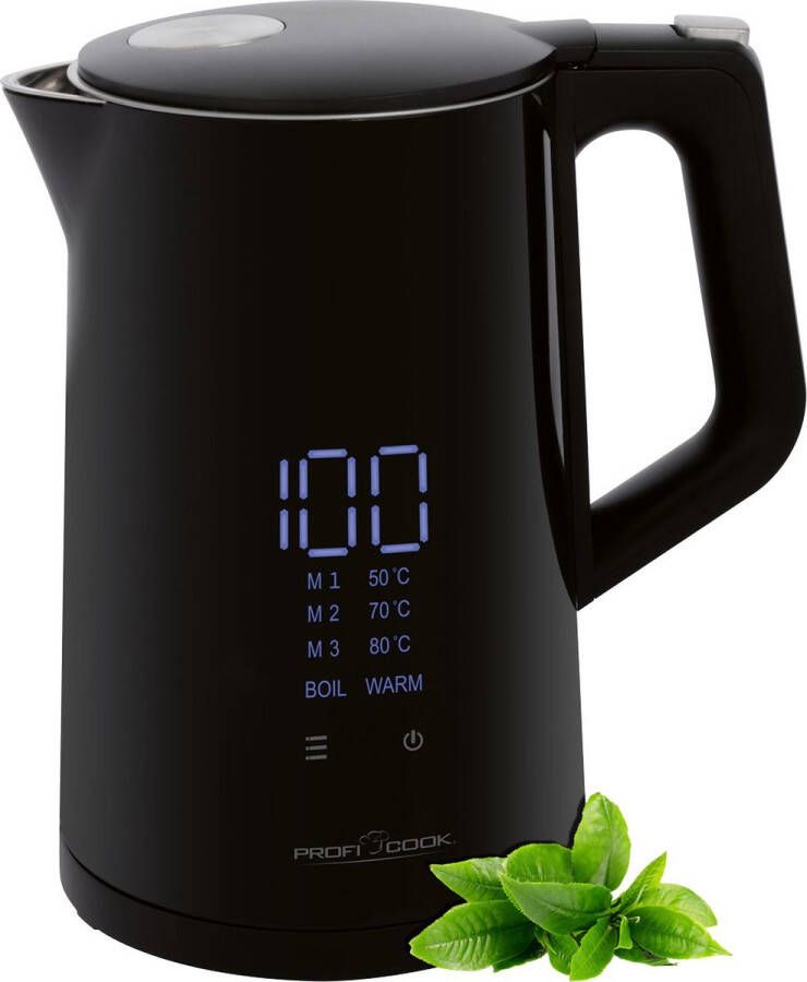 Proficook WKS 1243 Waterkoker 1.7Liter LED Display