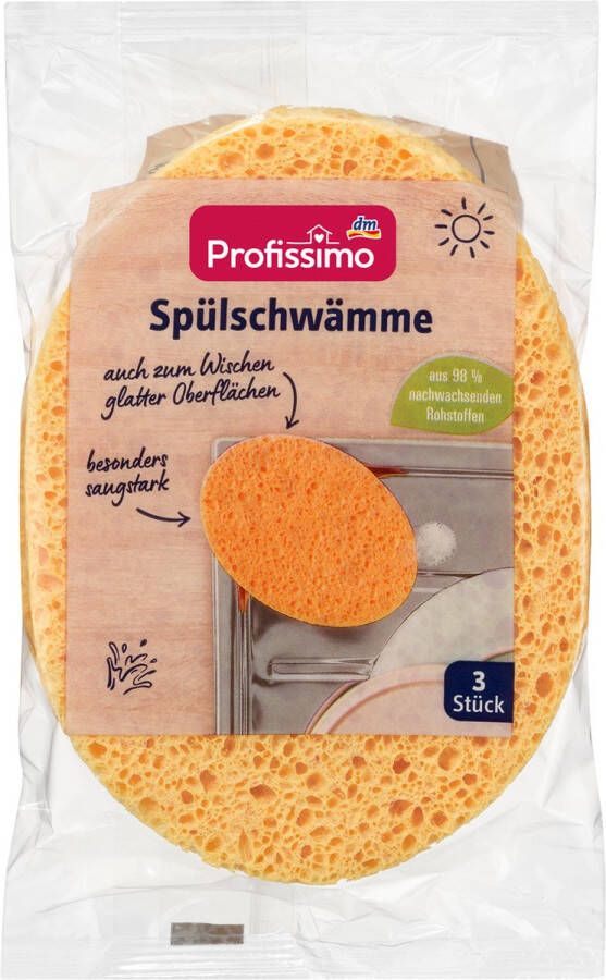 Profissimo Spoelsponsjes schuursponsjes 3 stuks