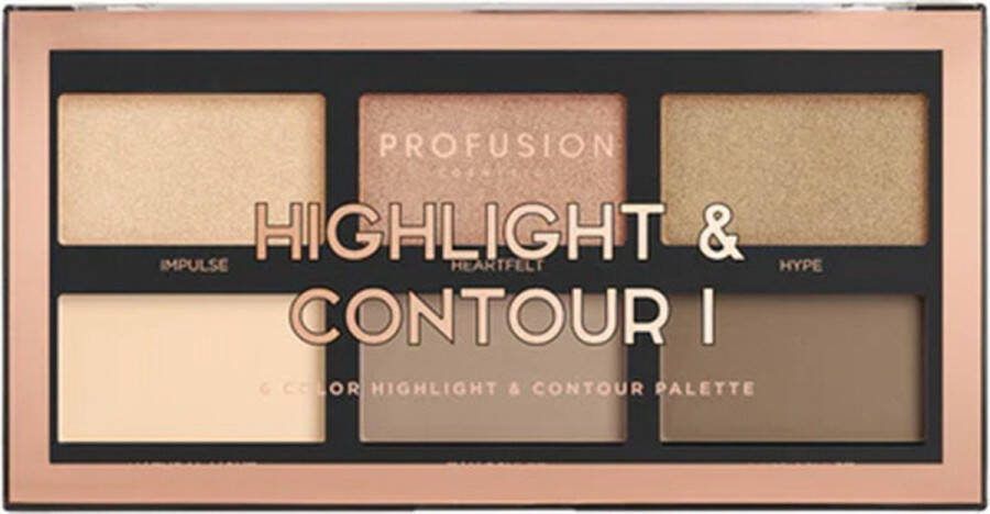 Profusion Highlighter Highlight & Contour I 6 tinten Highlighter Make Up