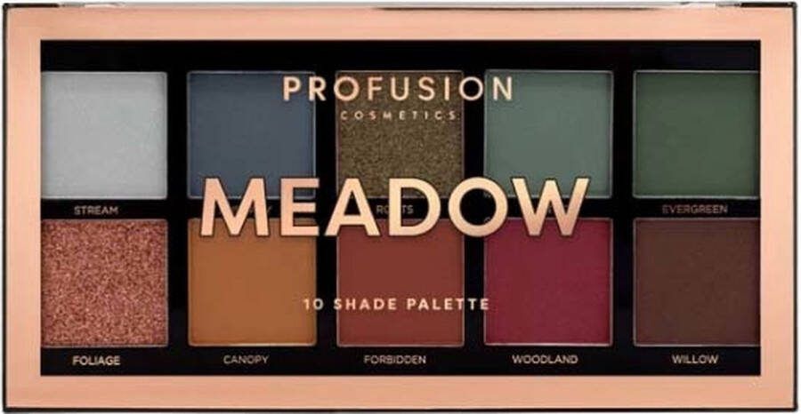 Profusion Oogschaduw Artistry Mini Palette Oogschaduw Palette Oogschaduw Primer 10 kleuren Meadow