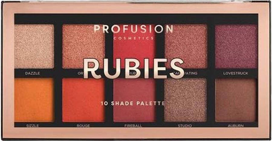 Profusion Oogschaduw Artistry Mini Palette Oogschaduw Palette Oogschaduw Primer 10 kleuren Rubies