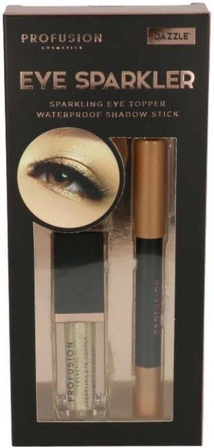 Profusion Oogschaduw Eye Sparklers Oogschaduw stick + Topper Oogschaduw Primer Glitter Dazzle